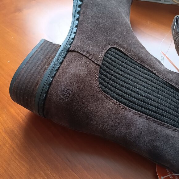 Gentle Souls by Kenneth Cole Chocolate Suede Boots - Picture 6 of 10